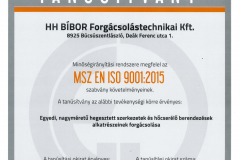 MSZ EN ISO 9001:2015